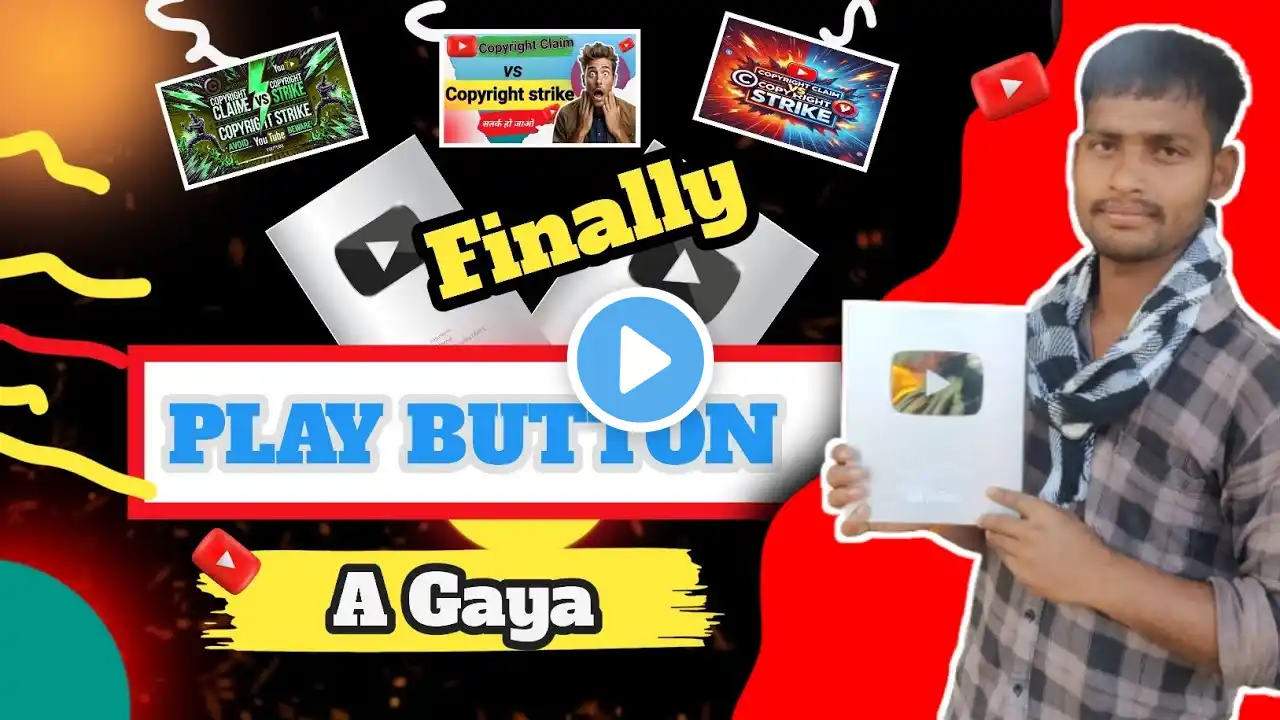 Finally Silver Play Button Aa Gaya | Thanks My 100K support | love you