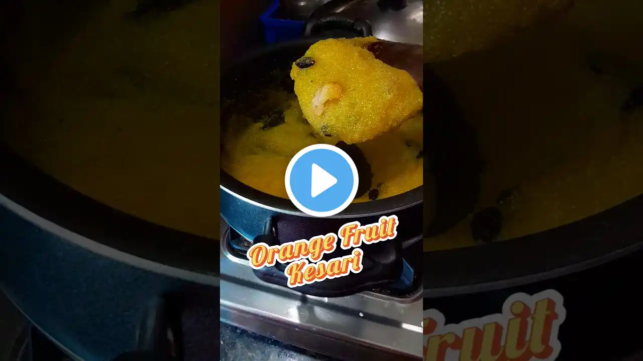 Orange flavoured Kesari|Fruit Kesari recipe in tamil|Kesari bath