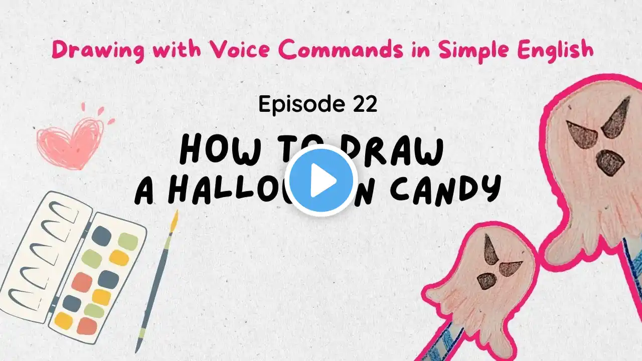 Vẽ kẹo ma quái Halloween Part 22: How to Draw Halloween Candy- Easy Step by Step Tutorial for Kids