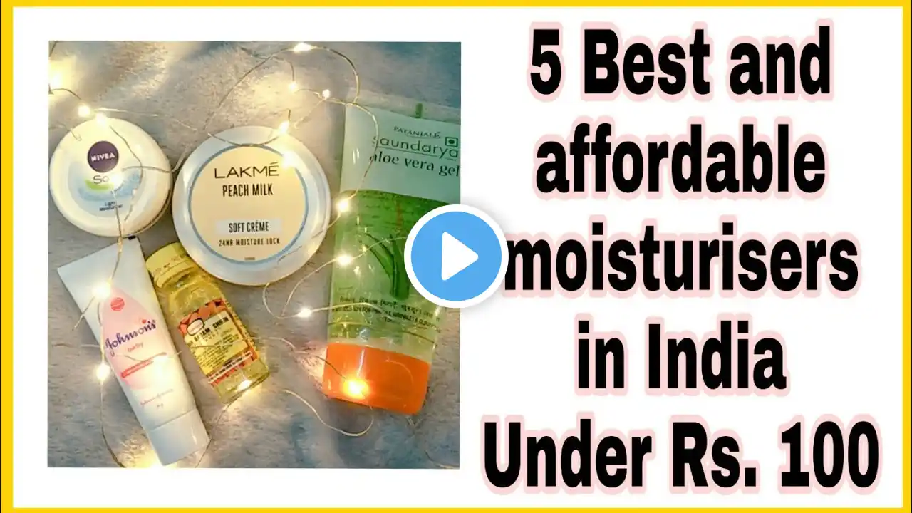 5 best and affordable moisturisers under 100/ best moisturizers in india #shorts #skincareessentials