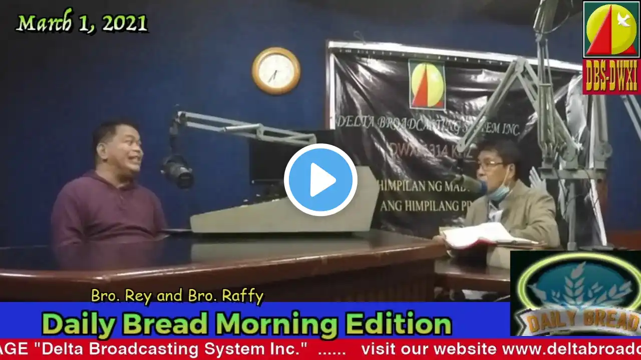 DWXI 1314 AM Livestreaming (Monday - March 1, 2021) #dailybreadmorningedition