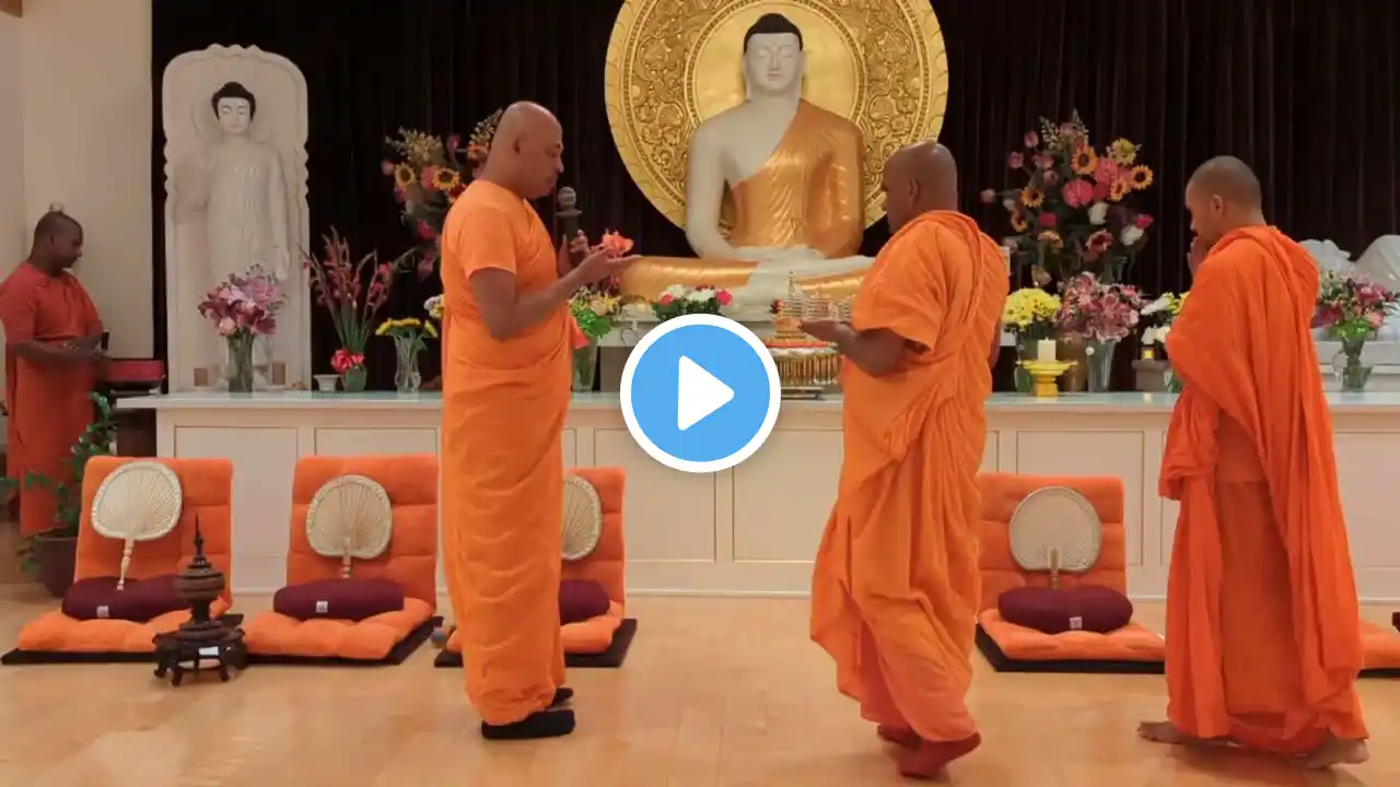 Evening Blessing Program Lankarama Buddhist Temple Bhante Devananda 398 Giano Ave La Puente CA