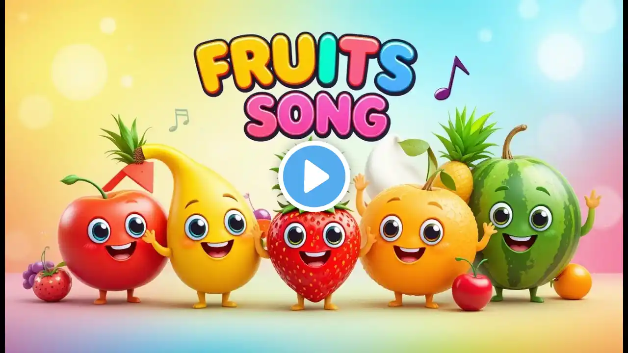 Fruits learning for Kids! Learn Fruits with Dancing & Singing | Little Champs 🍍🍊🍎🍌🍓