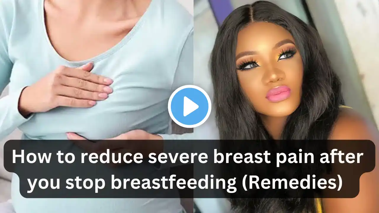 How to reduce breast pain after you stop breastfeeding (Remedies) #weaningjourney #mom #momlife #fyp