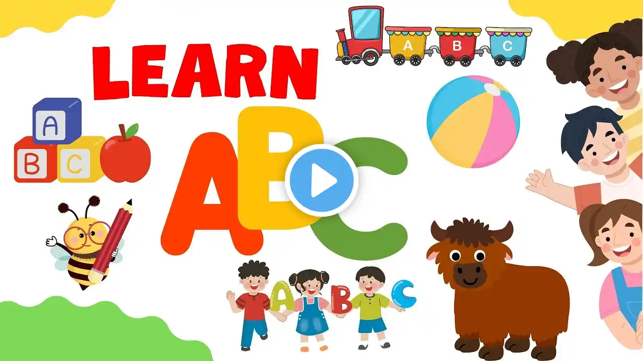 ABC | ABCD with Fun Colors | ABCD for Kids | Educational Video for Kids | Baby Kids | Learning video