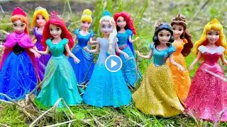 ASMR 5 MYSTERY SURPRISES Disney Princess Mattel Miniature Dolls Satisfying Unboxing NO Talking Video