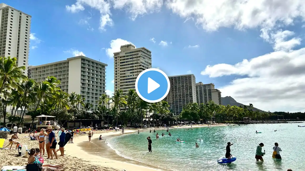 Waikiki Beach - The World-Famous Paradise of Honolulu | Relaxing Walking Tour #travel #beach