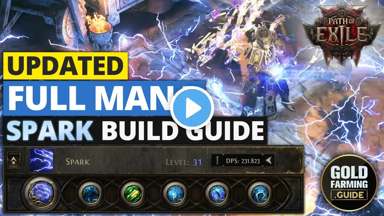 Full Mana Level 94 Spark Build Guide Update 250k DPS 10k Mana - Stormweaver - Path of Exile II PoE 2