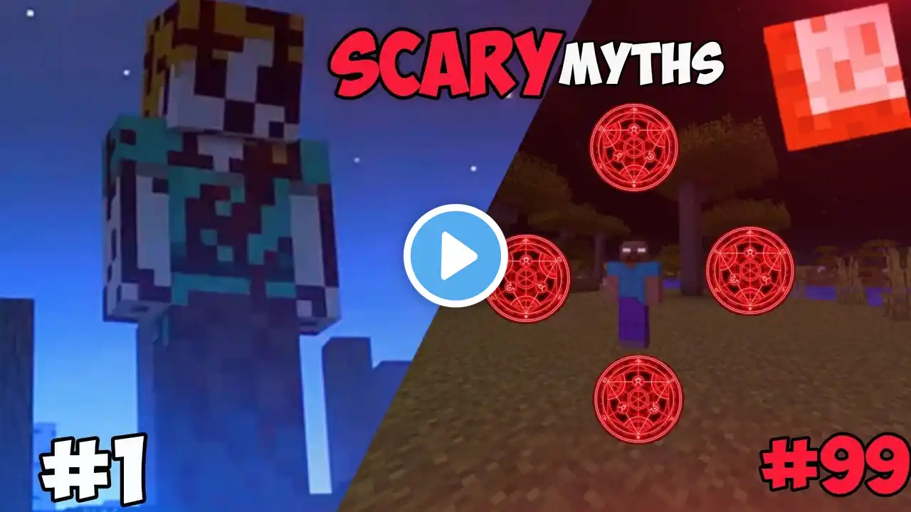 Testing secret Minecraft HORROR MYTHS That are Actually Real..😱