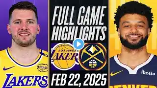 LAKERS vs NUGGETS FULL GAME HIGHLIGHTS | February 22, 2025 | NBA Full Game Highlights Today 2K25