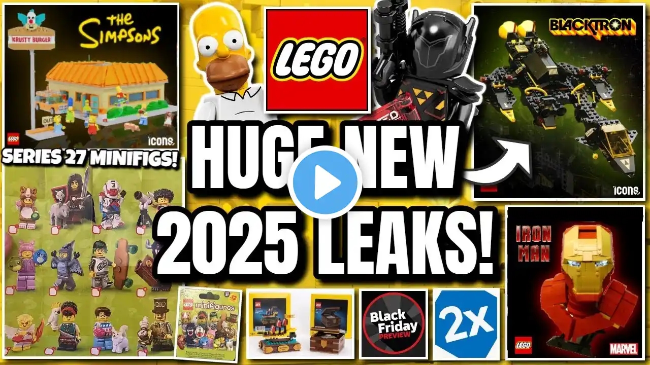 NEW LEGO LEAKS! (Simpsons, Blacktron, Series 27, Black Friday & MORE!)