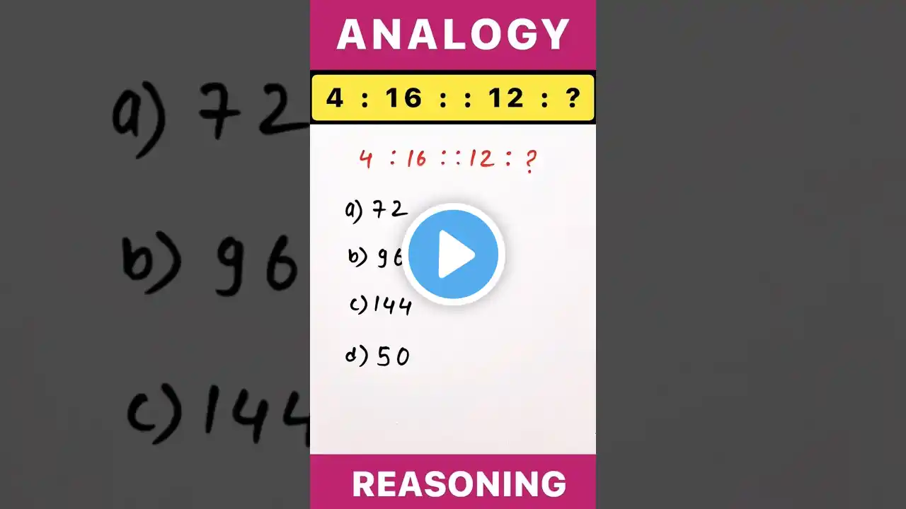 Analogy Practice Question | #reasoning #rrbreasoning #analogy #tricks #gaganpratapmaths #motivation