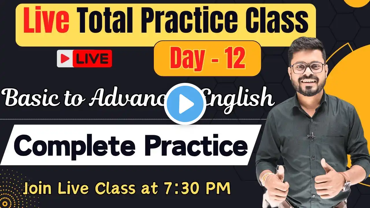 Day 12 | Basic to Advanced English Speaking Course | English Conversation Practice