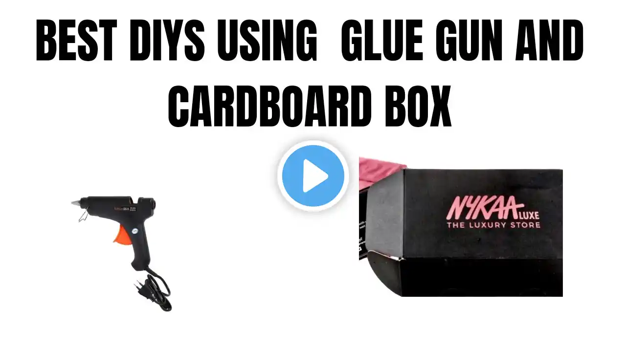 2 IDEAS WITH GLUE GUN AND CARDBOARD BOX | NO ONE KNOWS IT IS MADE WITH GLUE GUN AND CARDBOARD