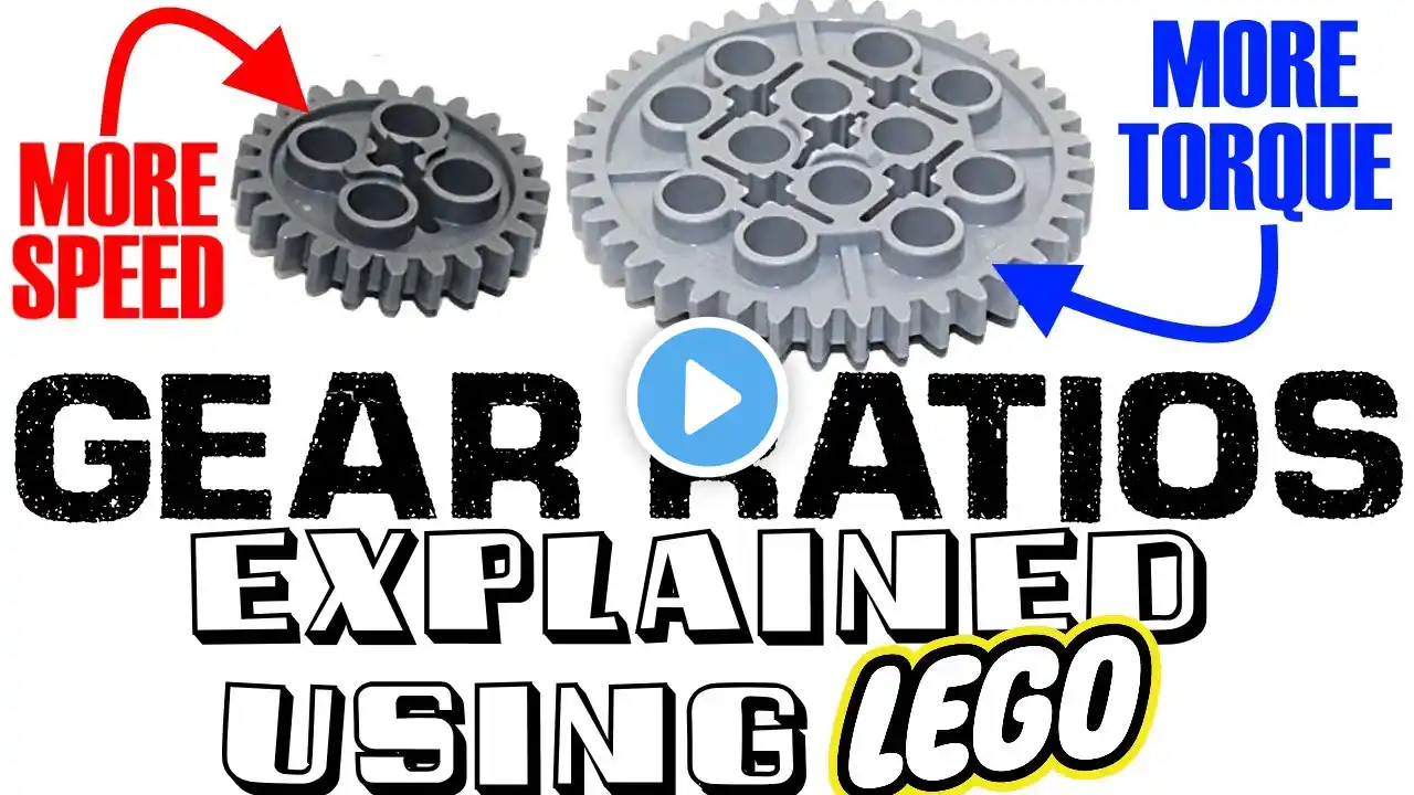 NEVER be confused by GEAR RATIOS again - EXPLAINED in the MOST VISUAL WAY using LEGO