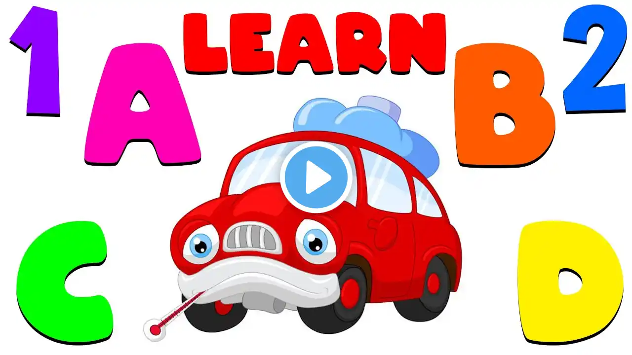 ABC & 123 Learning Videos For Preschool | ABC And One Two Three | ABC Phonics Song