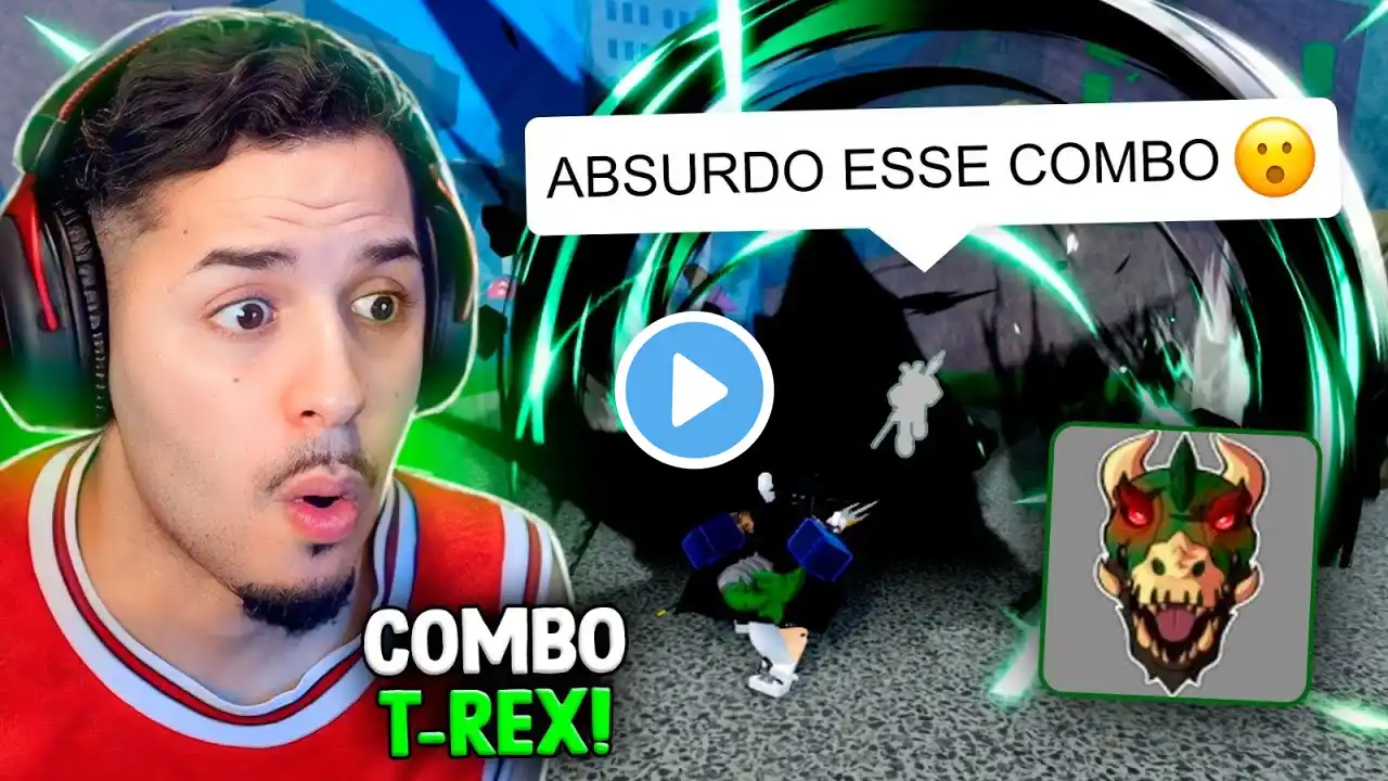 CRIEI o MELHOR COMBO de T-REX do Blox fruits 🔥