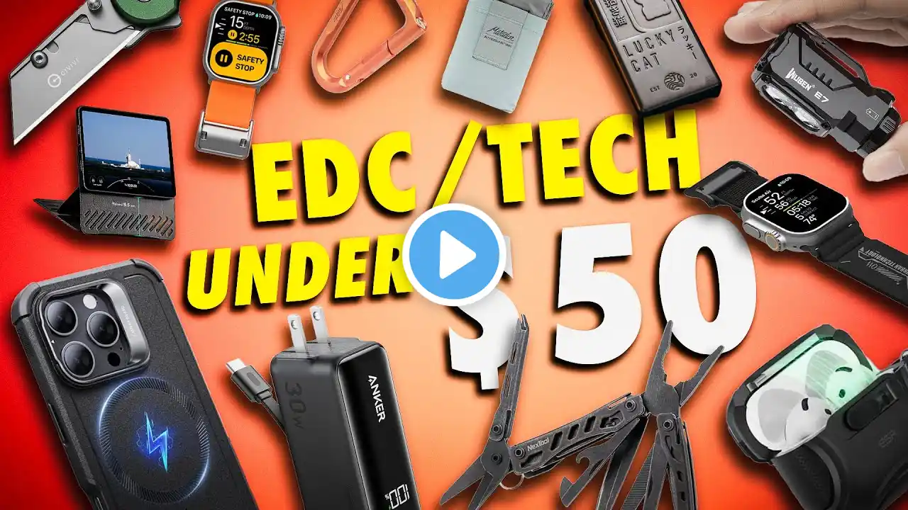 10 Budget EDC/Tech Gifts UNDER $50 for Men - Gift Guide 2025