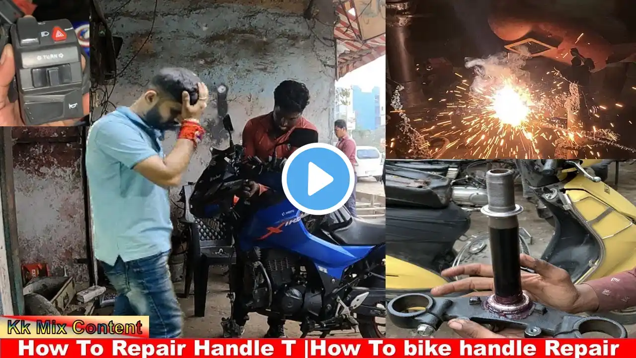 How To Repair Handle T | Bike Handle Sound Problem Solution | how To install Handle Switch In Bike