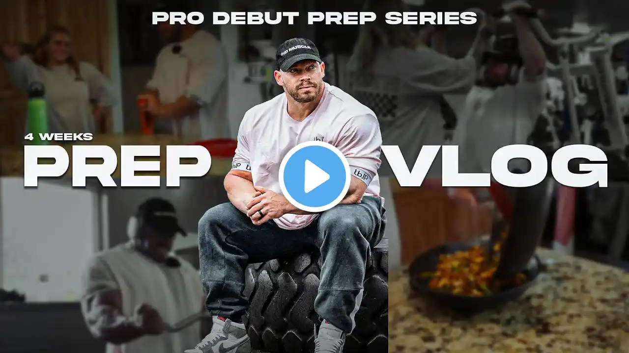 4 Weeks Out | Prep Vlog | PRO DEBUT PREP SERIES | Pre Workout Meal & Training | IFBBPRO JUSTIN SHIER