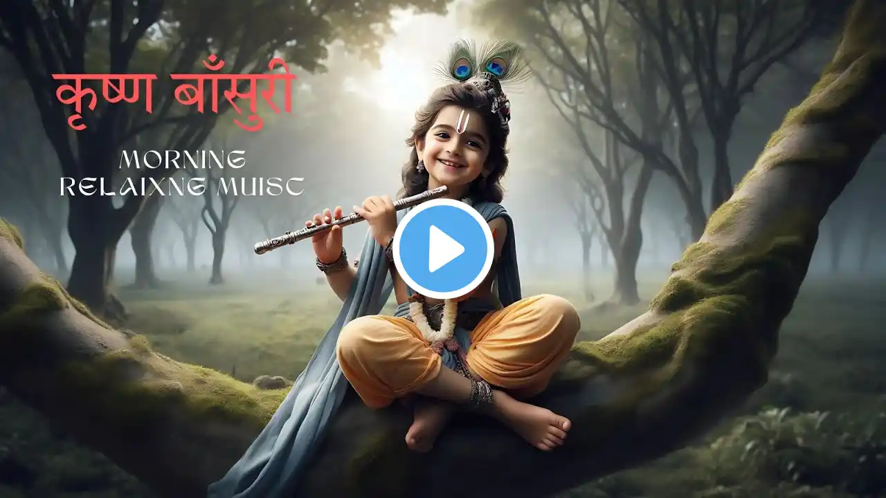 Krishna Flute Music || (बाँसुरी) Deep Relaxing Music , Meditation Music, Study, Calming Music