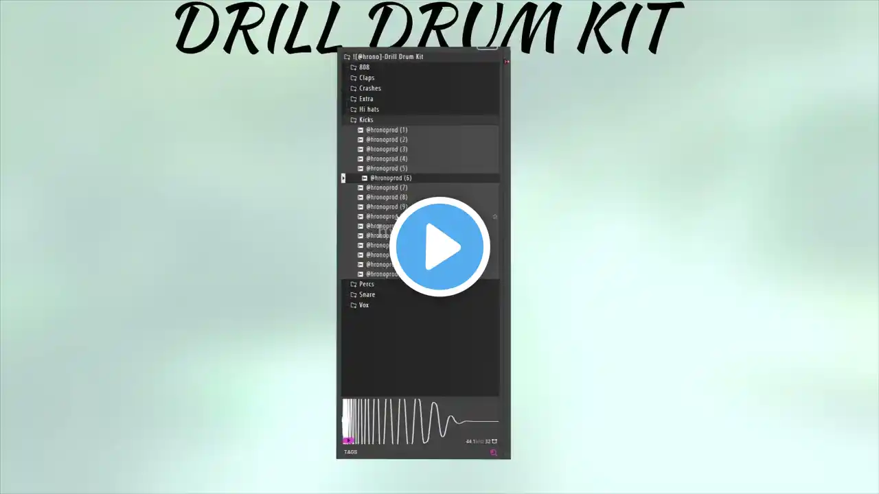 [400+] UK/NY DRILL DRUM KIT "HRONO" (808MELO, RXCKSON, Russ Millions, Fivio Foreign)