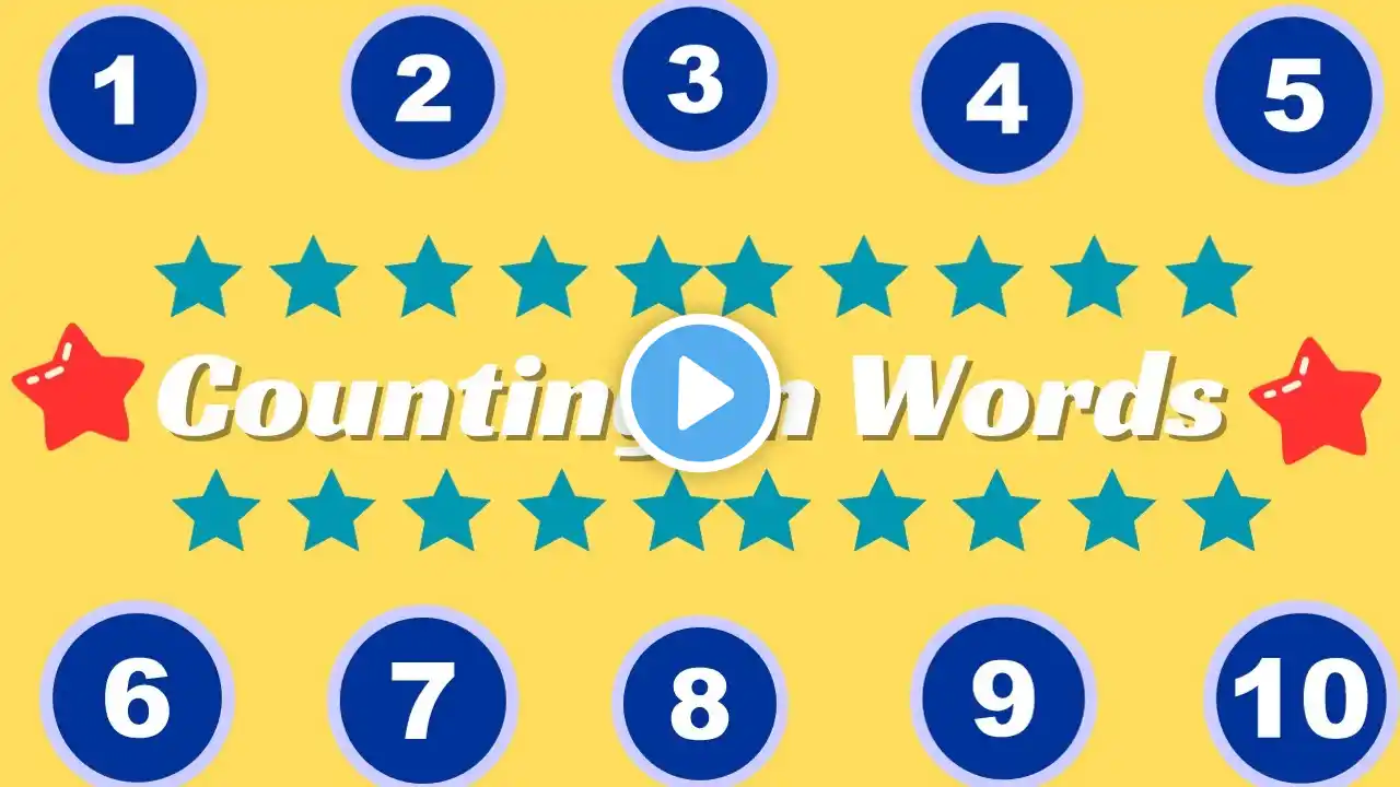 Counting in words/Number Names 1- 10/Number spelling/Learn Numbers/Numbers 1 to 10/