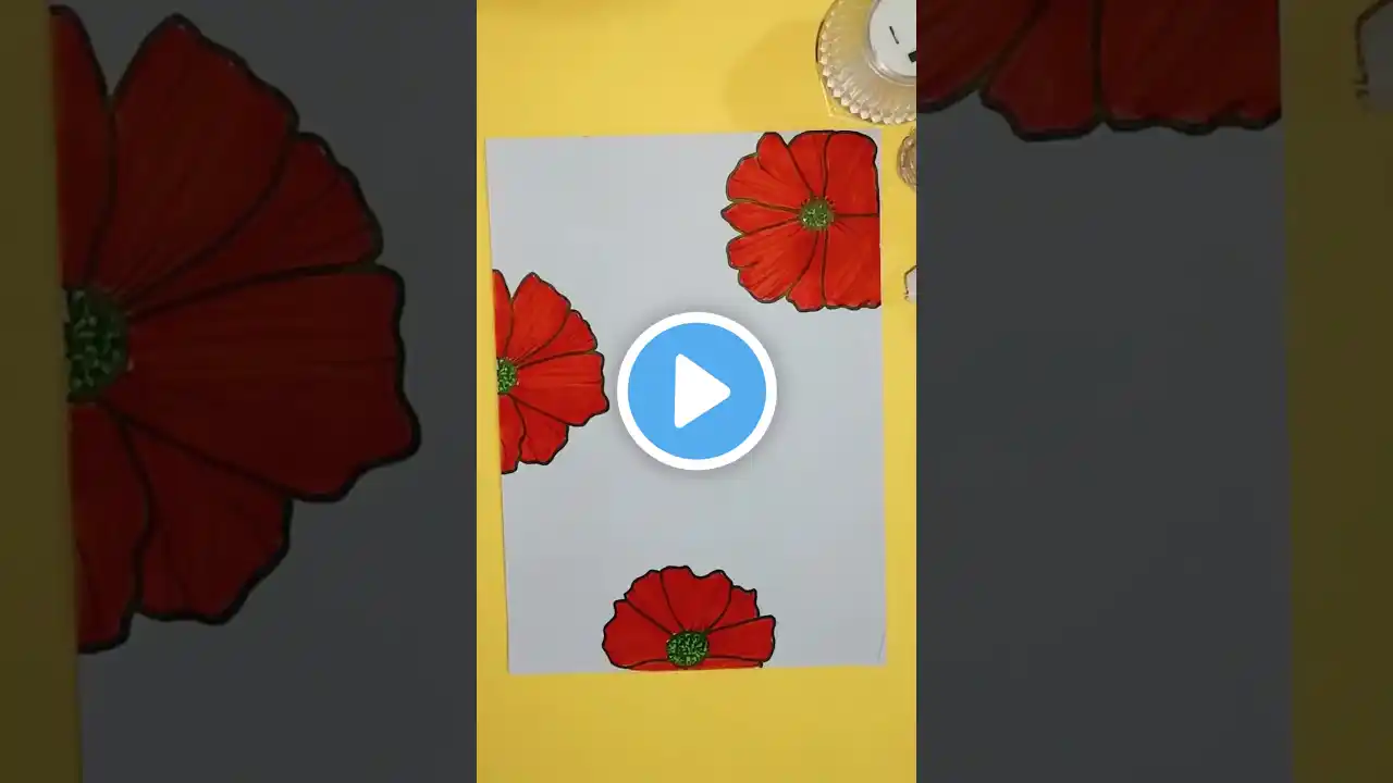 5 Border Designs/Project Work Border Designs 😍🌺 #shorts #ytshorts #art #trending #satisfying #viral