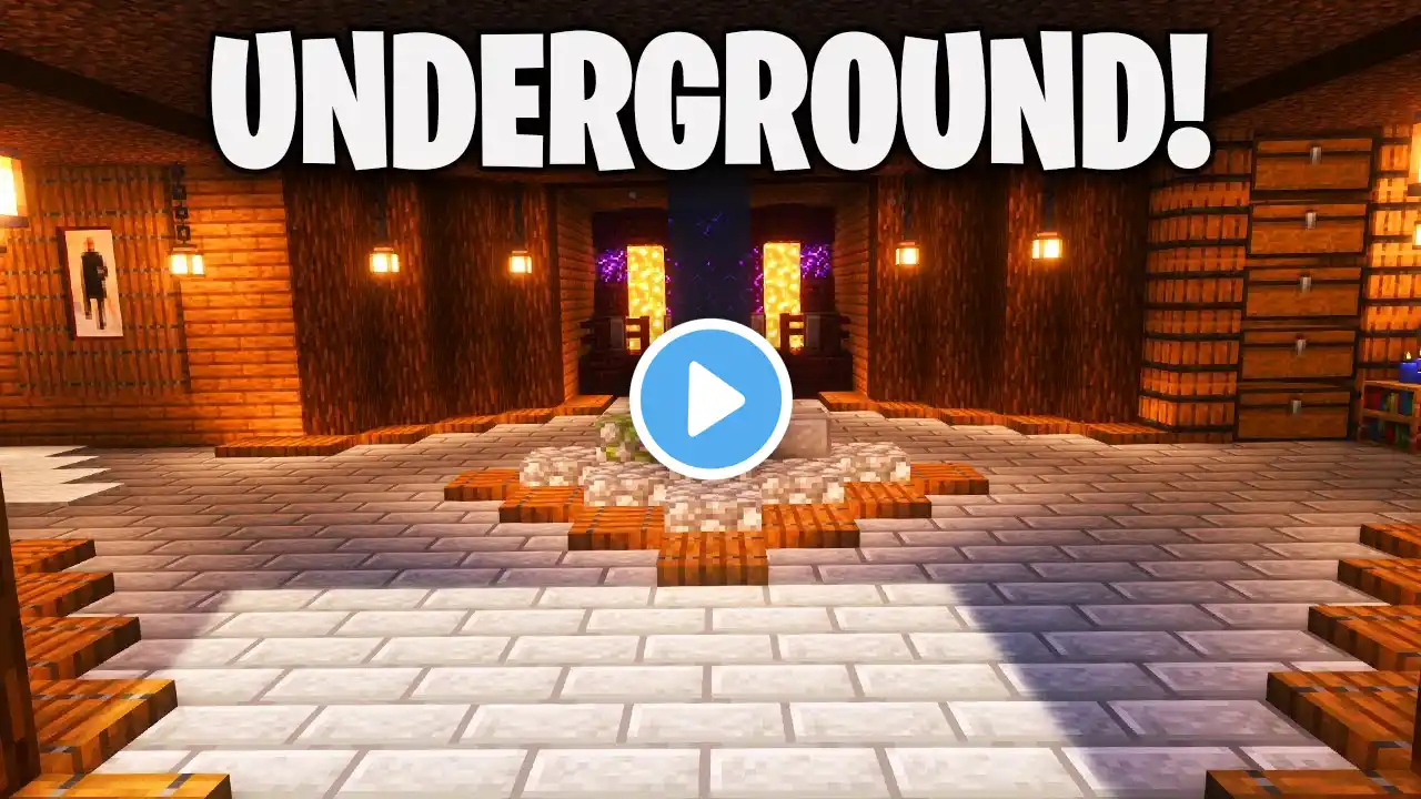 Minecraft Survival Underground Base Tutorial 🏠