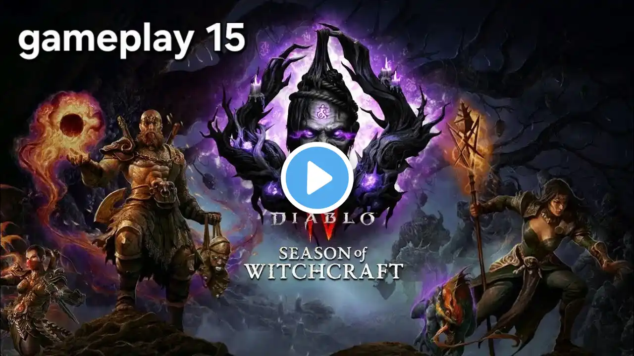 DIABLO 4 WITCHCRAFT | BARBAR GAMEPLAY | PS5 GAMEPLAY 4K | no commentary EP 15