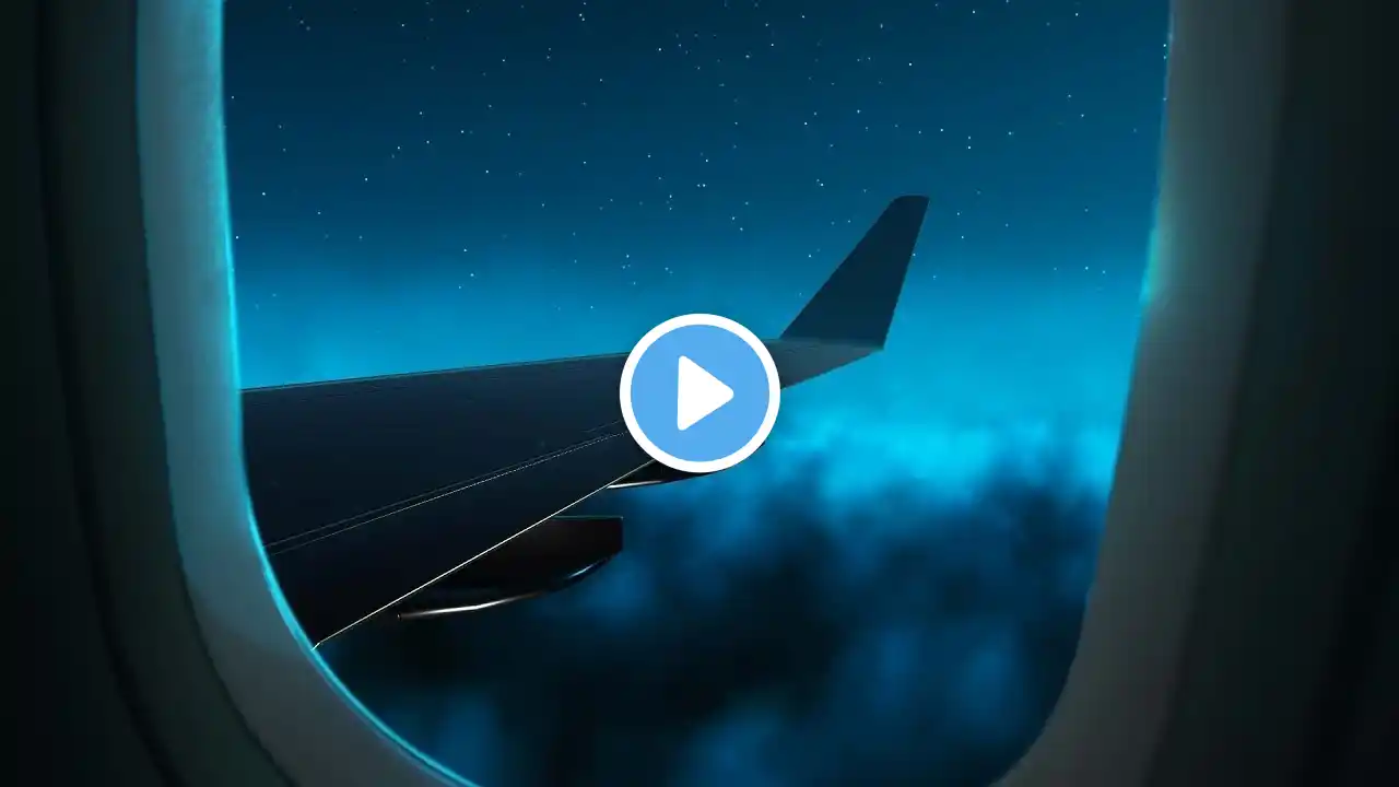 Airplane White Noise Sound for Sleeping or Studying 10 Hours Jet Engines