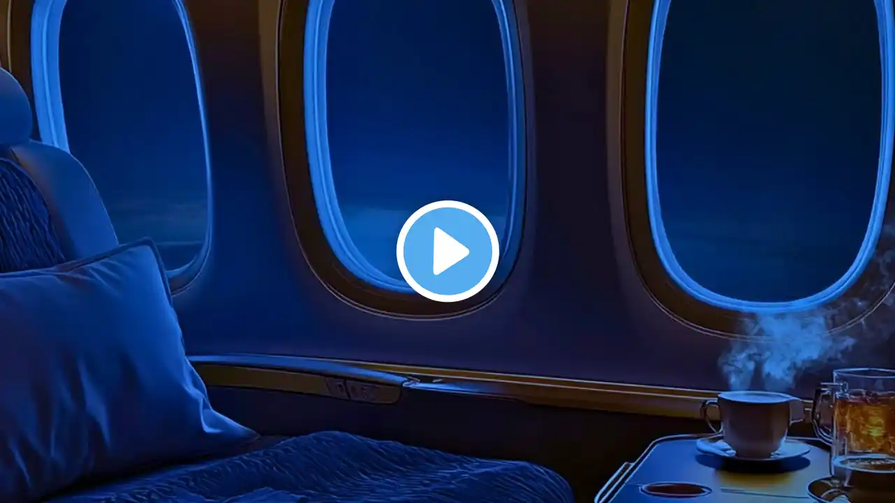 Sleep in Luxury Aboard Your Private Jet | Airplane White Noise for Sleeping