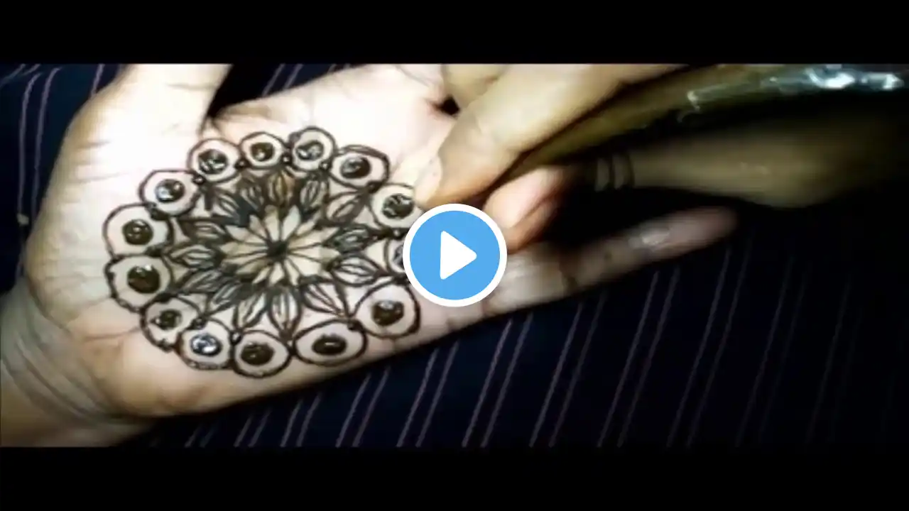 Beautyful mandala(gol tikki)  mehndi designs for hand by beauty subash