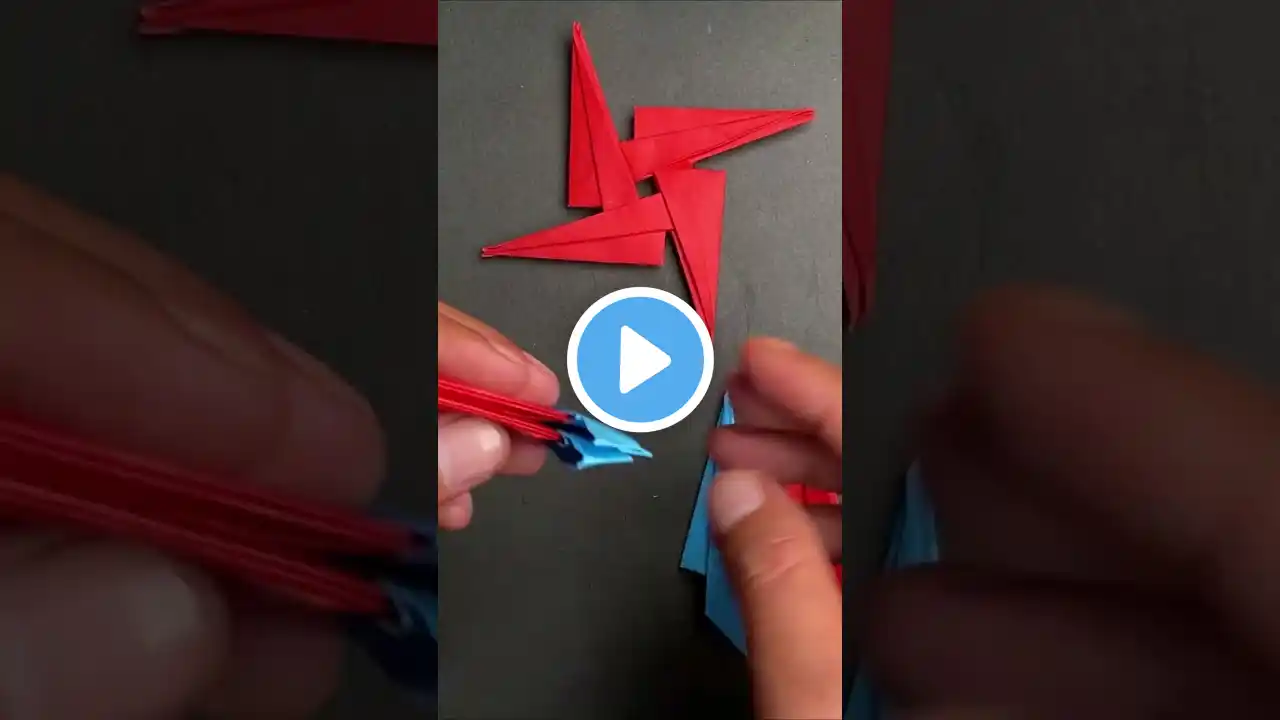 How to Make a Paper Shuriken Ninja Star #origamieasy #shorts #yearofyou