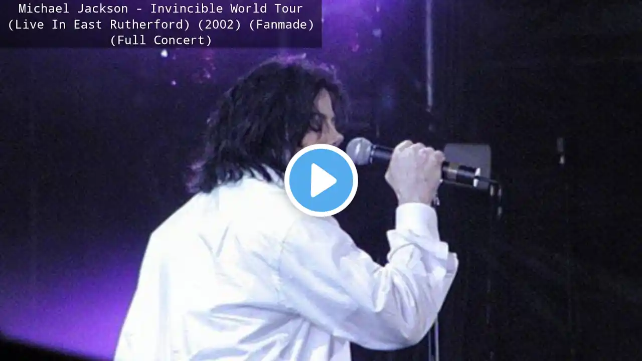 Trailer: Michael Jackson - (Invincible World Tour) (Live In East Rutherford) (2002) (Fanmade)