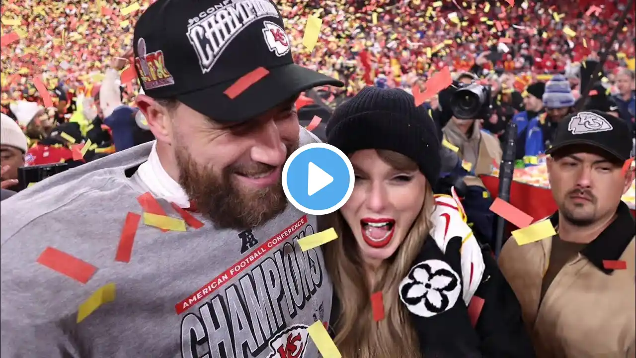 Taylor Swift SURPRISED Travis Kelce after winning the game