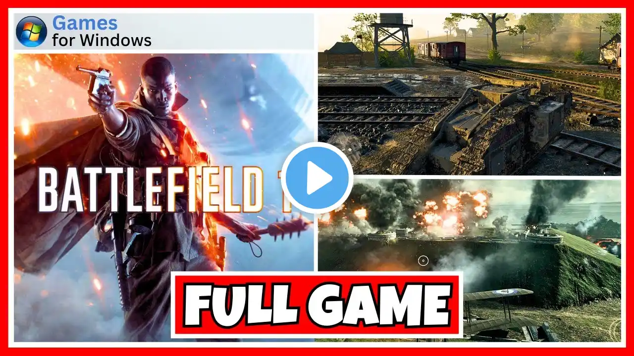 Battlefield 1 - FULL GAME CAMPAIGN - PC - (No Commentary)