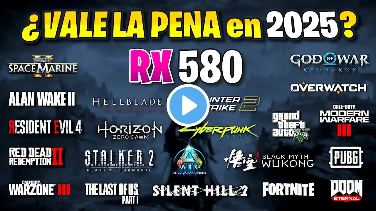 ✅ RX 580 ✅ La Mejor Tarjeta de Video CALIDAD PRECIO 🔴 ¿VALE la PENA en 2025? 🔴