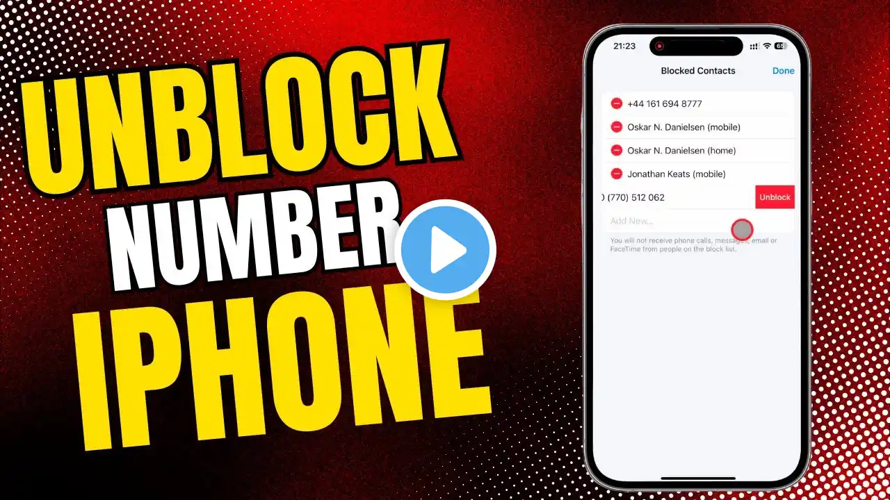 How to Unblock a Number on iPhone