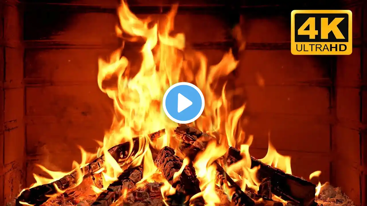 🔥Original Wallpaper Fireplace 4K | Winter Fireplace Video 4K UHD with Crackling Fire Sounds for Home