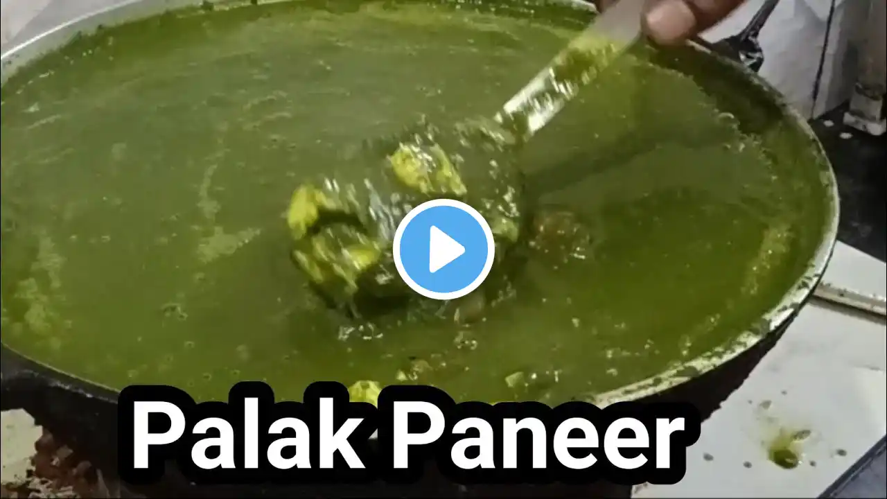 Palak paneer recipes | Dhaba Style 15 people Palak paneer Recipes by Tapas Kitchen Center Bengali .