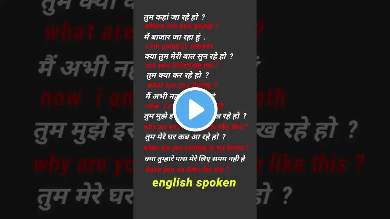 #viral #shorts #english english में कैसे बोलें,how to say in english, youtube shorts use of tense