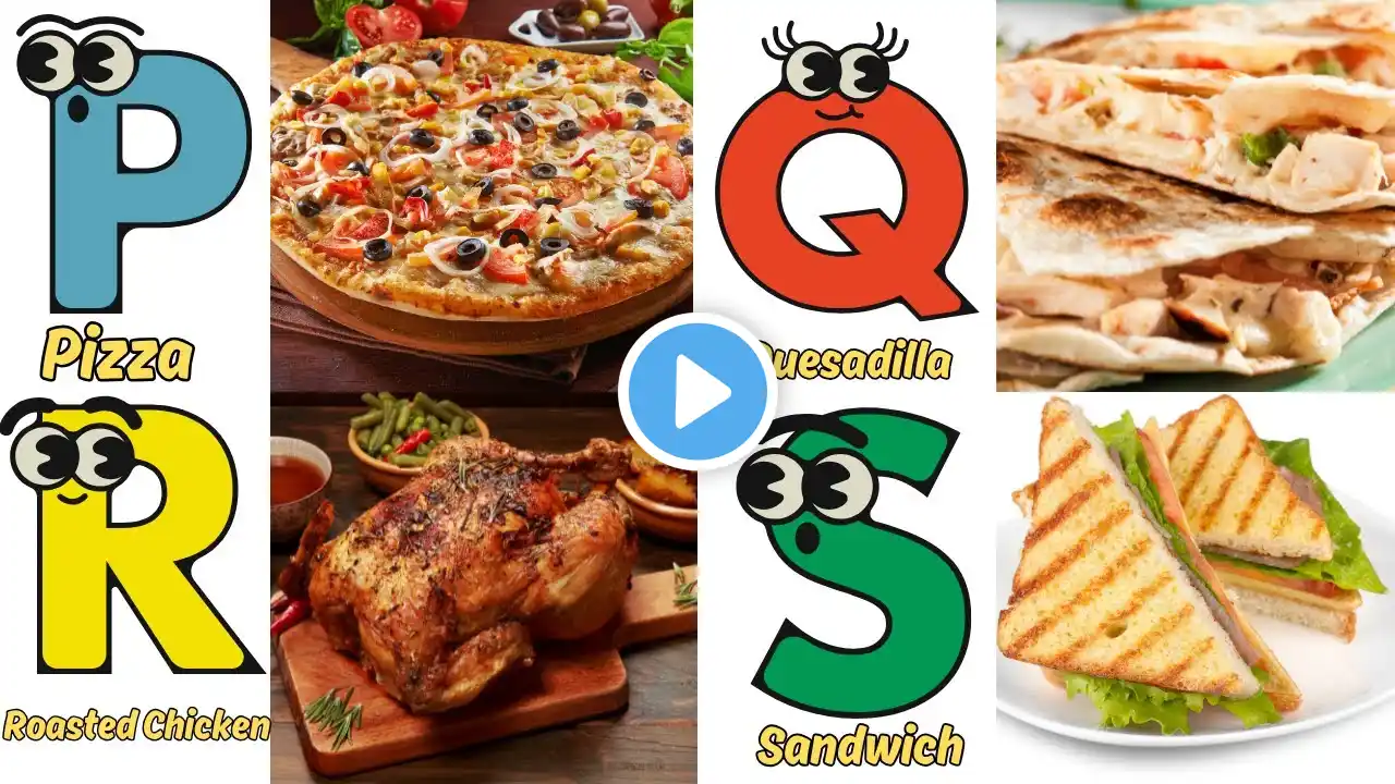 Food Alphabet Song | Food ABC Song | Phonics for Kids | A to Z Letters | Quizzy Kido