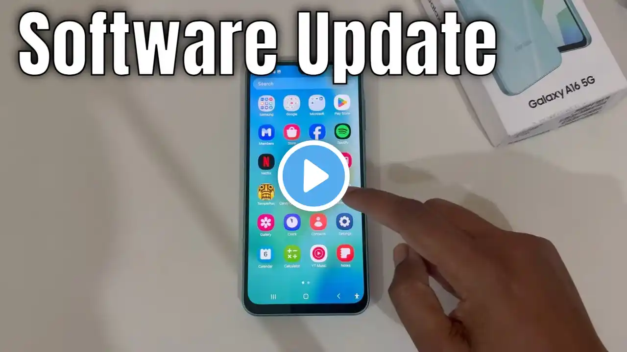 Samsung galaxy A16 5G: How to update Samsung Galaxy phone