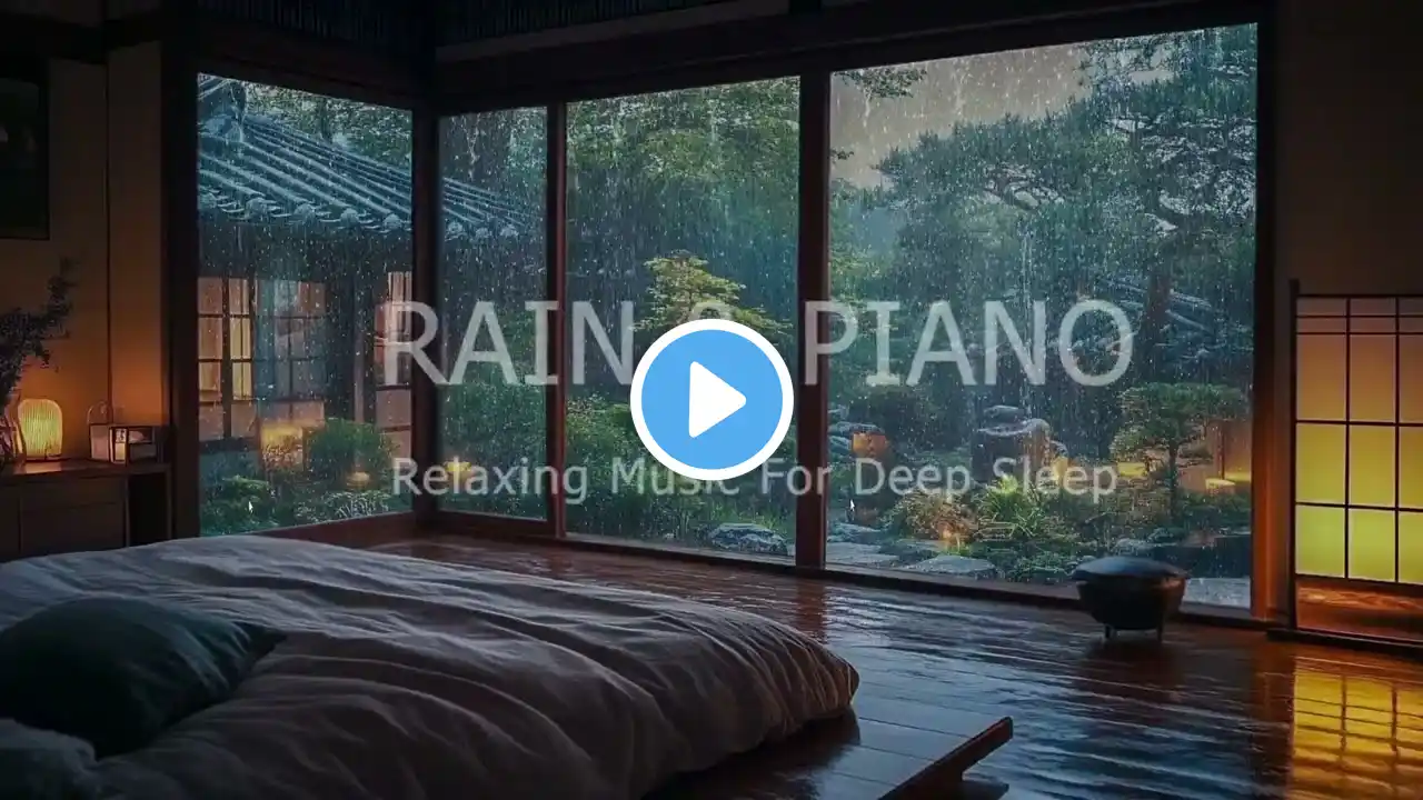 Soothing Piano & Rainfall Sounds - Deep Relaxation Music for Sleep & Anxiety Relief