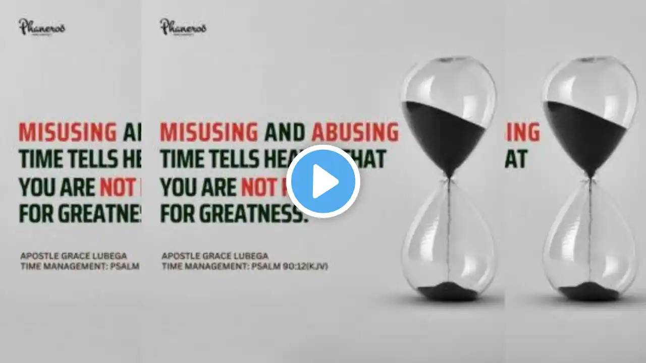 Time Management | Apostle Grace Lubega Phaneroo Devotional | Lyrical Cover