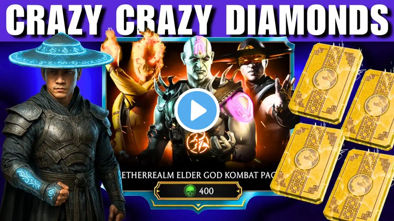 MK Mobile Neterrealm Elder God Kombat Pack Opening | Crazy Crazy Diamonds