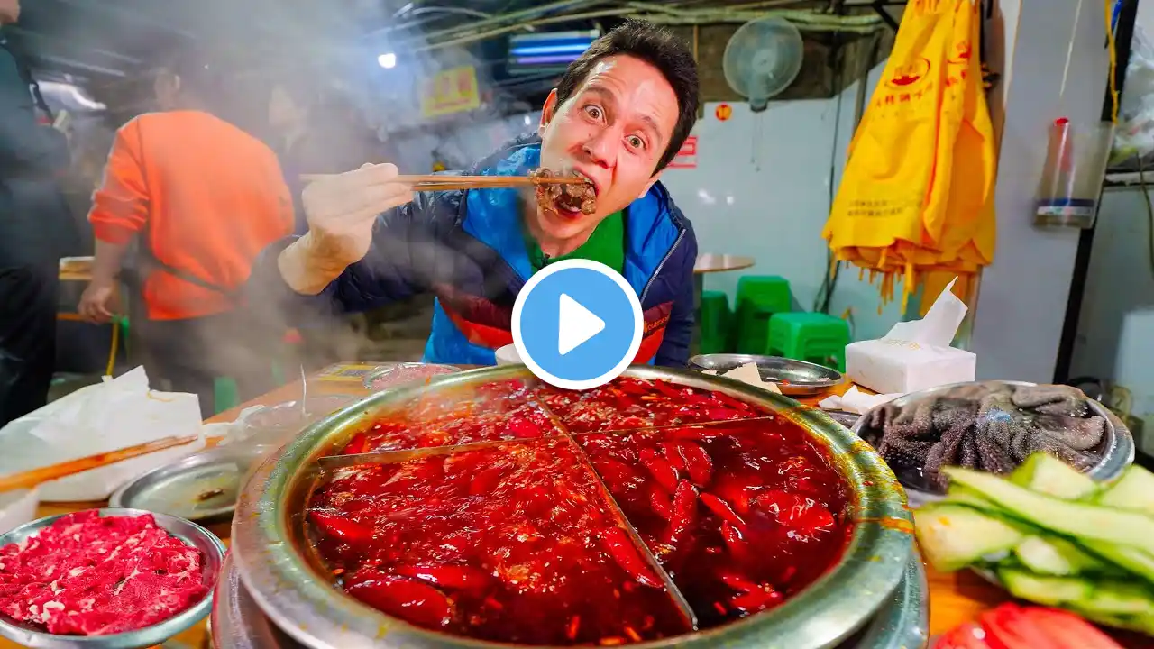 I Tried Extreme Spicy CHINESE STREET FOOD in China's Spice Capital!! 🌶️ 🇨🇳