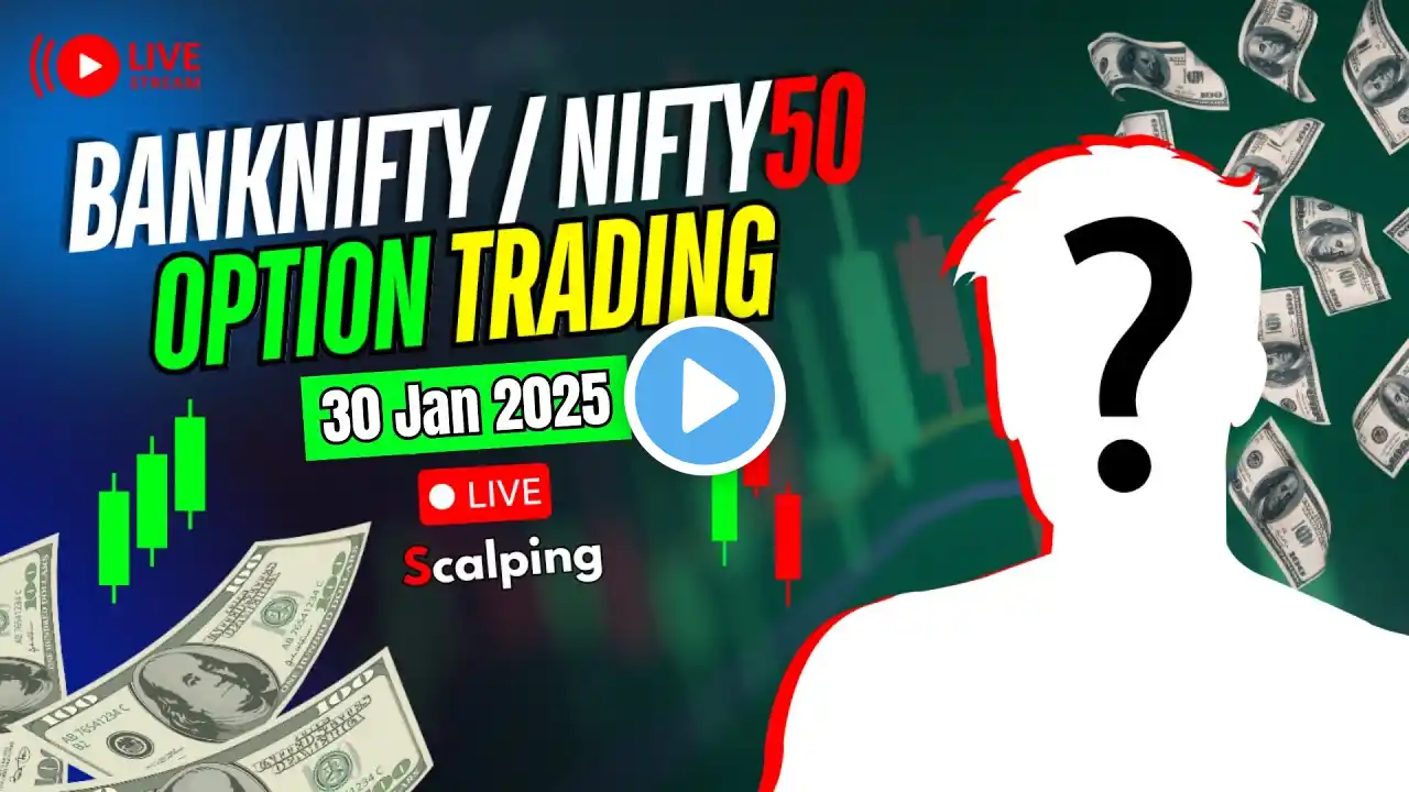 Live bank nifty trading option buying scalping 30 Jan 2025  || Nifty50 trading stream