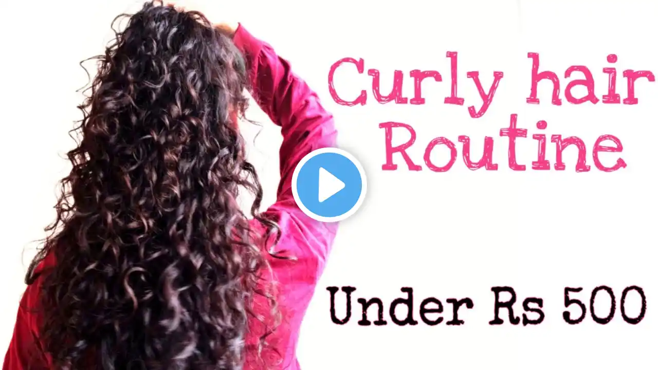 Curly hair routine on a budget | Indian Curly Hair | keebisha